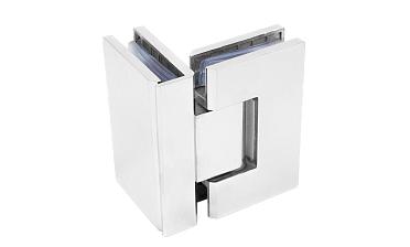 Петля для душевой стекло-стекло 90х55 мм, 90°, нержавеющая сталь AISI 304, полированная t304-2 PSS купить в Красноярске