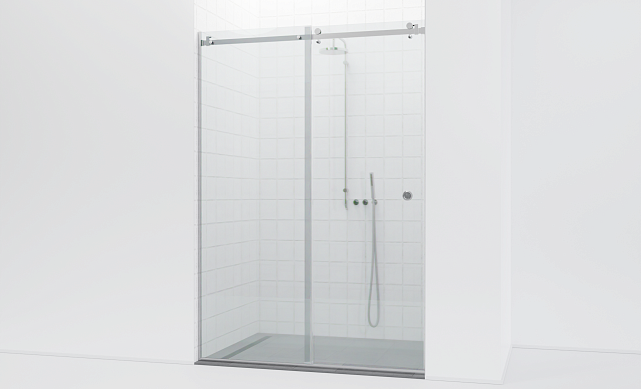 Комплект фурнитуры для душевой перегородки в проеме на профиле с раздвижной дверью t562-1 Комплект фурнитуры для душевой перегородки в проеме на профиле с раздвижной дверью t562-1