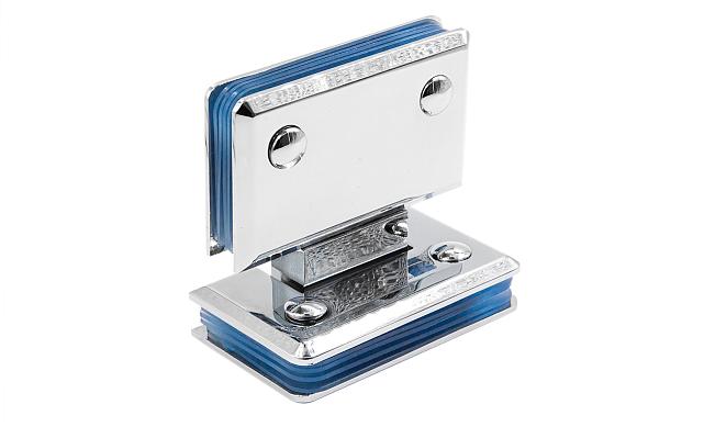 Петля для душевой кабины стекло-стекло 180° 90х55 мм, полированная t303 PSS 7