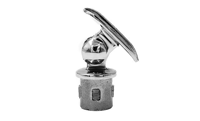 Наконечник палец с регулируемым ложементом, литой, под стойку Ø25.4х1.5 мм, полировка 600 GRIT, нержавеющий AISI 304 k219 5