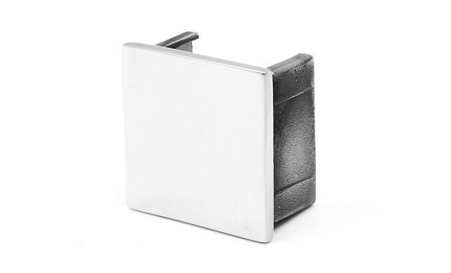 Заглушка для поручня с пазом 40x40 мм, полированная, хром (AISI 304) k547 4