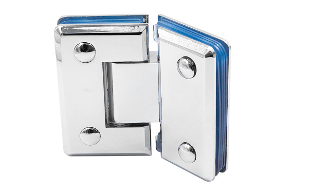 Петля для душевой кабины стекло-стекло 135° 90х55 мм цинк, полированная t302 PZn 5 Петля для душевой кабины стекло-стекло 135° 90х55 мм цинк, полированная t302 PZn 5