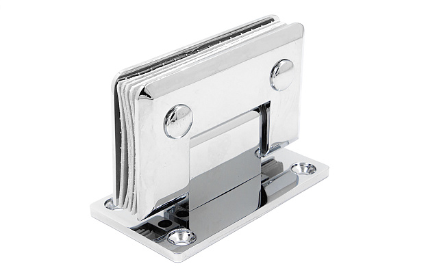 Петля для душевой кабины стена-стекло 90° 90х55 мм цинк, полированная t301 PZn 4 Петля для душевой кабины стена-стекло 90° 90х55 мм цинк, полированная t301 PZn 4