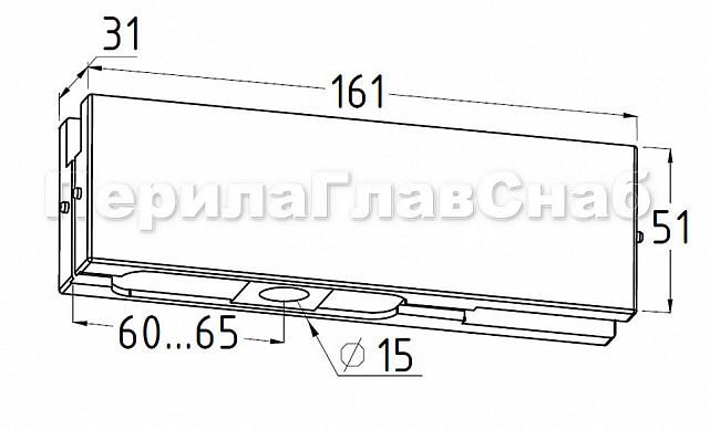 Верхний фитинг-петля, под золото t120 TP 3