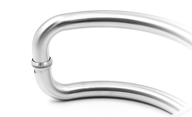 Ручка для стеклянной двери двухсторонняя для стекла 10-12 мм, 25х305, шлифованная t629-305 SSS 6