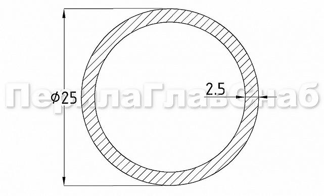 Трек 25х2,5мм полированный, длина 3000мм t800-03 PSS 2