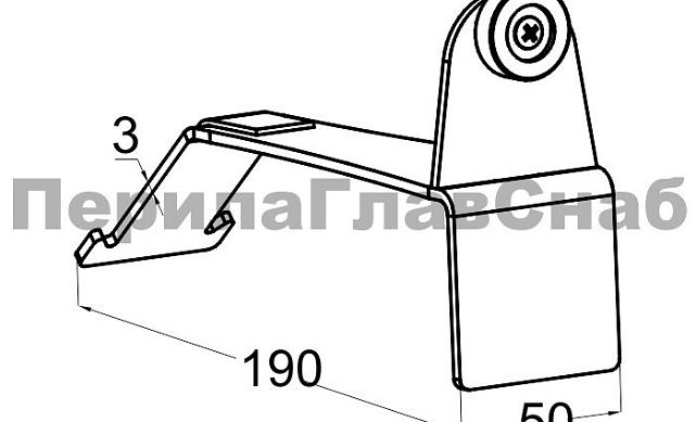 Ключ для монтажа профиля k601 (AISI 304) Фk601-20 2