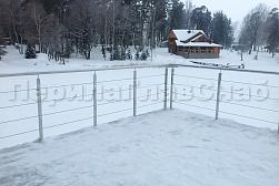 Перила и ограждения для террас в Красноярске. Готовые проекты ПерилаГлавСнаб - фото 17