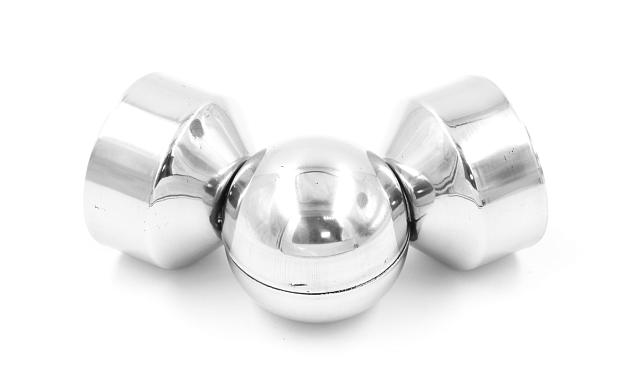 Поворот дер./пласт. поручня Ø49х0.8 мм, полированный, (AISI 201) k053-4 5