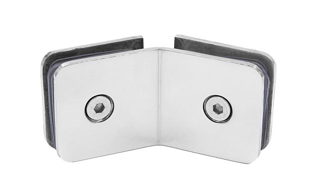 Коннектор для душевой кабины стекло-стекло 135° 45х45 мм латунь-хром t726 PC 7