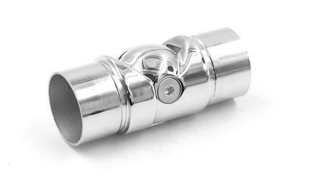 Поворот шарнирный под Ø38.1 мм, полированная, (AISI 304) k250 5