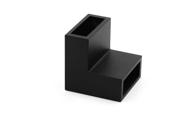 Соединитель труба-труба для трека 30х10 мм, 90°, нержавеющая сталь AISI 304, черная t460 BL 4 Соединитель труба-труба для трека 30х10 мм, 90°, нержавеющая сталь AISI 304, черная t460 BL 4