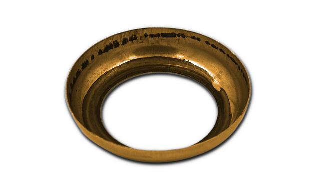 Низ стойки малый Ø38.1 мм, S=0.4 мм, Ø60 мм, полированный, золото k015-88 3