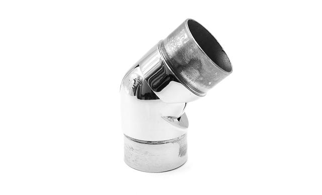 Поворот литой, регулируемый, шаровый, под Ø50.8х1.5 мм, полированный, (AISI 316) k011-2 5