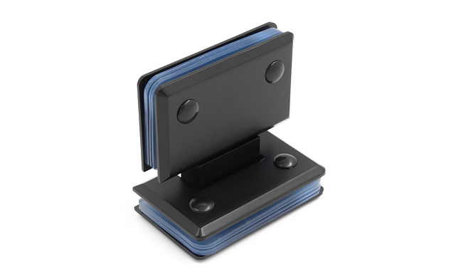 Петля для душевой кабины стекло-стекло 180°, 90*55, цинк, черн. t303 BZn 7 Петля для душевой кабины стекло-стекло 180°, 90*55, цинк, черн. t303 BZn 7