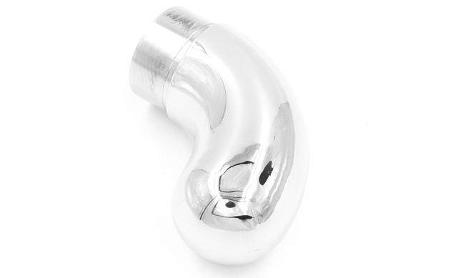 Отвод оконечный литой с круглой заглушкой Ø42.4 AISI 304 #600 k373 3