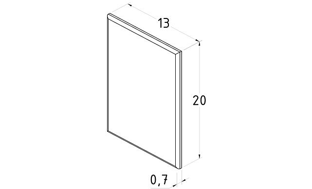 Торцевая заглушка для t756 черная t757-2 BL 3