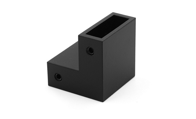 Соединитель труба-труба для трека 30х10 мм, 90°, нержавеющая сталь AISI 304, черная t460 BL 5 Соединитель труба-труба для трека 30х10 мм, 90°, нержавеющая сталь AISI 304, черная t460 BL 5