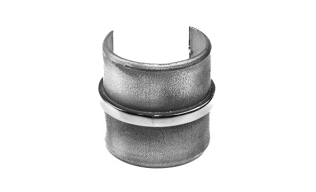 Соединитель для поручня с пазом Ø42.4х5 мм, полированный (AISI 304) k229-2 5