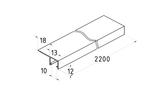 Уплотнитель для стекла в душевую кабину 10 мм, стекло-стекло 2200 мм t225 2 Уплотнитель для стекла в душевую кабину 10 мм, стекло-стекло 2200 мм t225 2