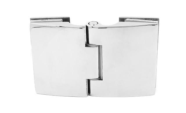 Петля душевая, стекло-стекло 180°, без реза, нерж, полированная t313 PSS 10