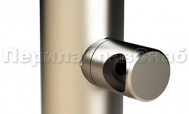 Стойка круглая Ø38.1: 4 ригеледержателя, полированная, высота 950 мм (AISI 304) k714 4