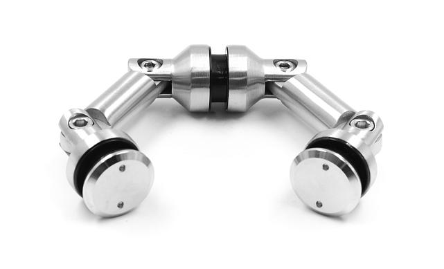 Крепление на три стекла, штанга 60 мм, без зенковки tt204-60A SSS 5