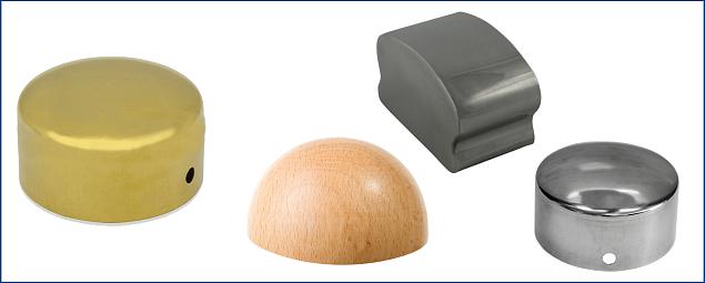  Заглушки для деревянного поручня в Красноярске. Комплектующие для лестничных ограждений и перил ПерилаГлавСнаб