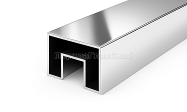 Труба Prima3+, 40х60х1.5 мм, с пазом 24х24мм под стекло, полировка 600GRIT, AISI 201 k824-5 купить в Красноярске