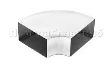 Отвод поручня под сварку 60х40х130x1.5  90°, полированный 600 Grit (AISI 304) k675 купить в Красноярске