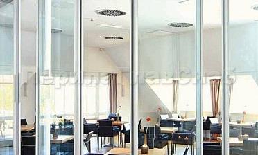 Стеклянные перегородки для зоны отдыха в офисе купить в Красноярске
