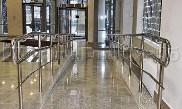 Ограждение пандуса с одним ригелем купить в Красноярске